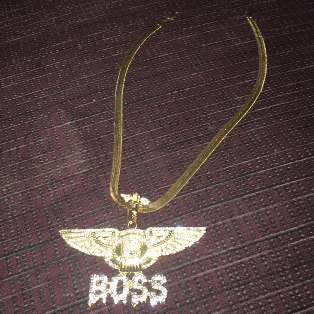 Gold Chain with BOSS Piece